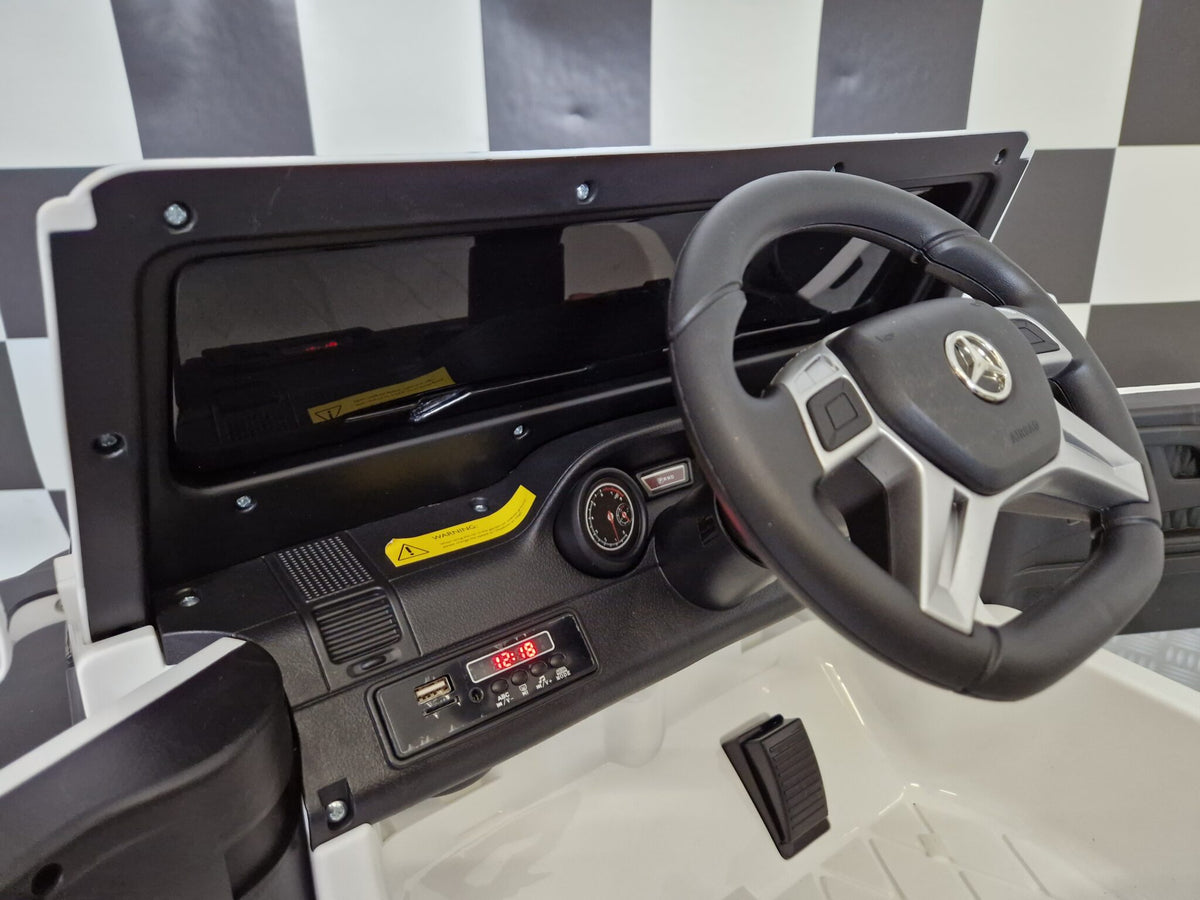 Mercedes G63 6x6 AMG Kids Ride-On – 12V White