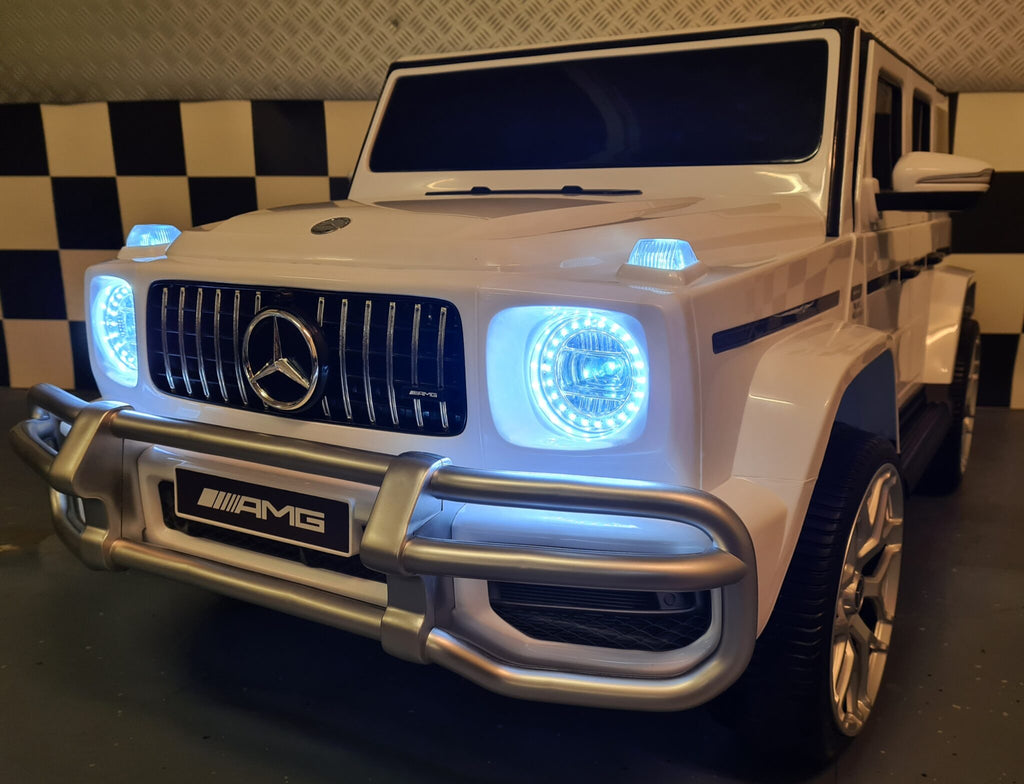 Mercedes G63 2-Seater Kids Ride-On – 24V White