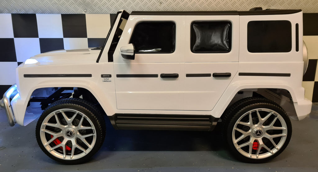 Mercedes G63 2-Seater Kids Ride-On – 24V White
