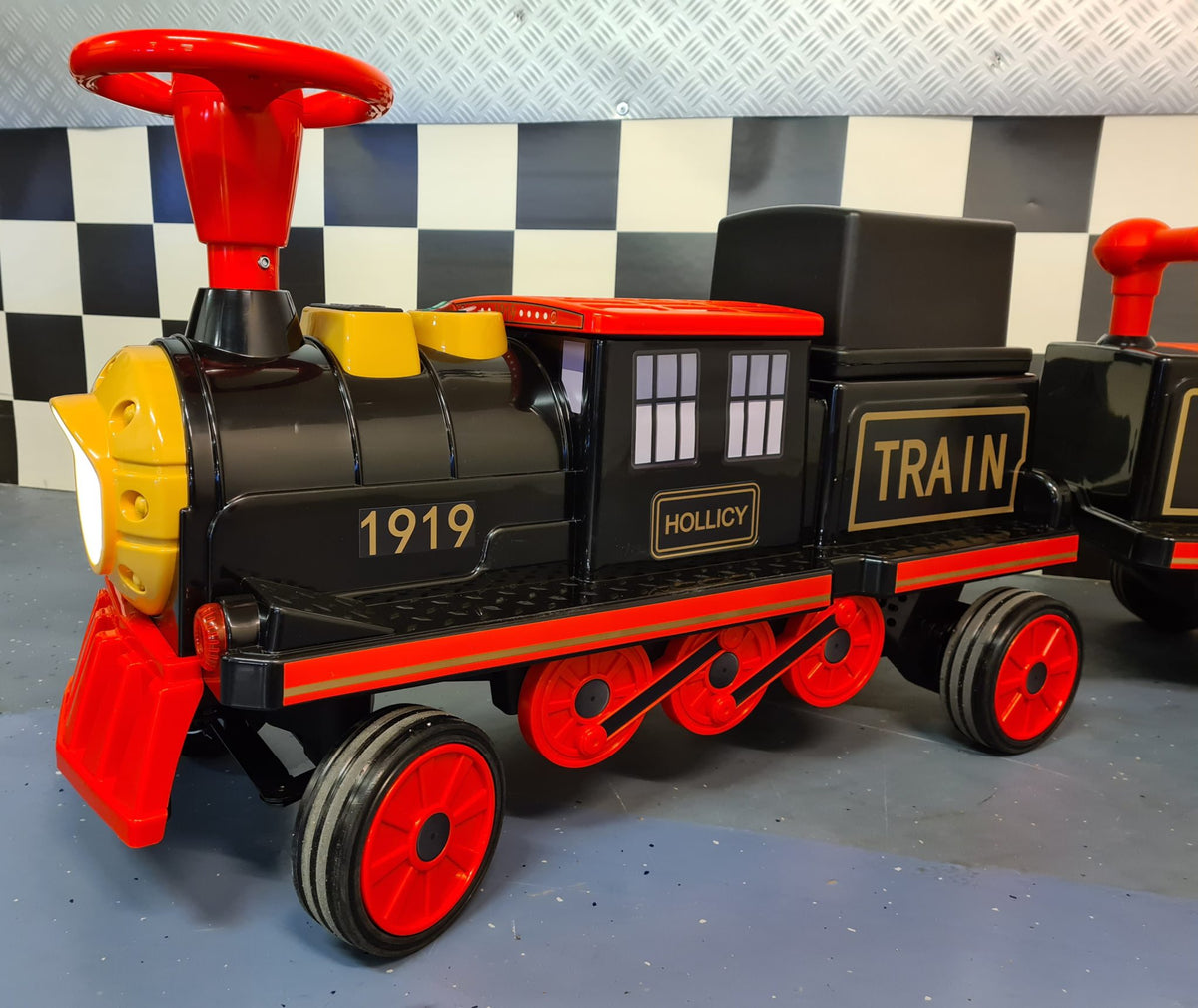 Kids Electric Train with 2 Trailers – 12V