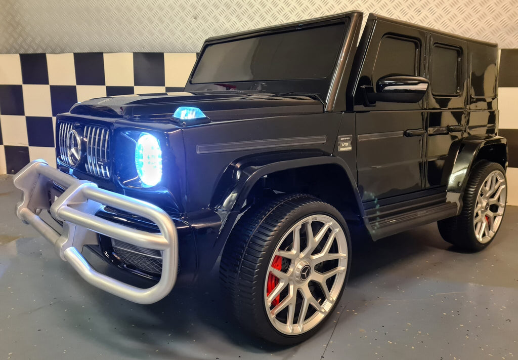 Mercedes G63 2-Seater Kids Ride-On – 24V Metallic Black