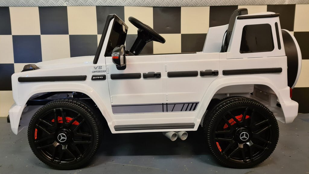 Mercedes G63 4x4 Kids Ride-On – 12V White