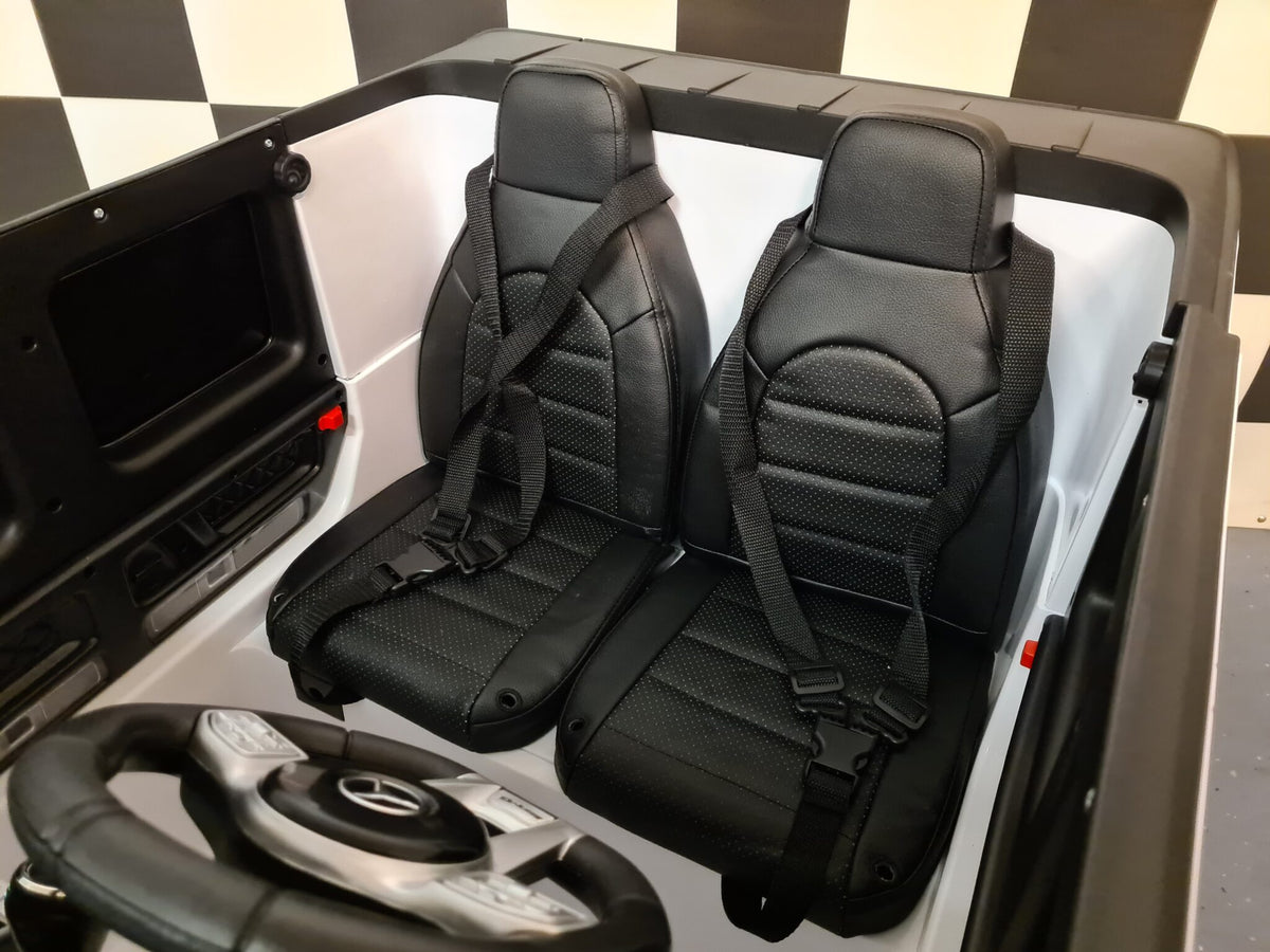 Mercedes G63 2-Seater Kids Ride-On – 24V White