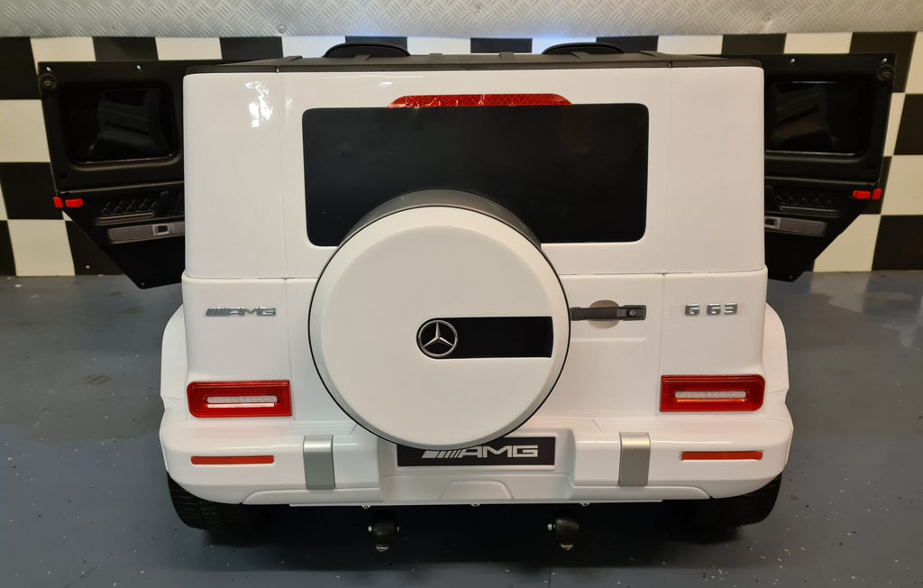 Mercedes G63 2-Seater Kids Ride-On – 24V White