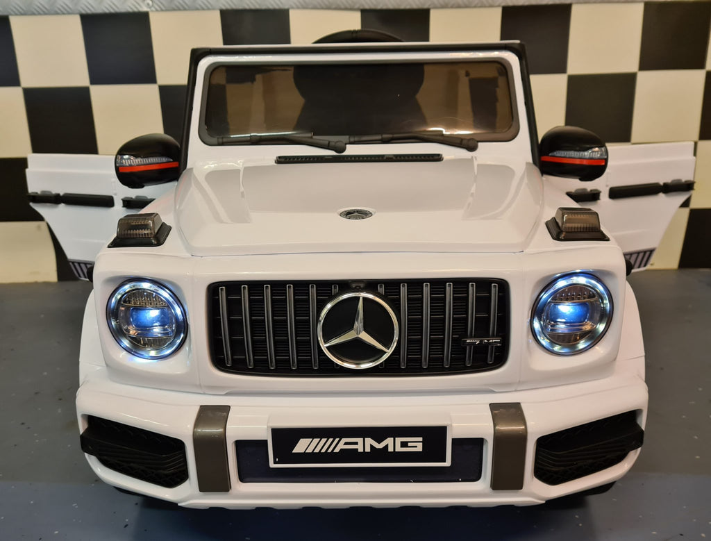 Mercedes G63 4x4 Kids Ride-On – 12V White