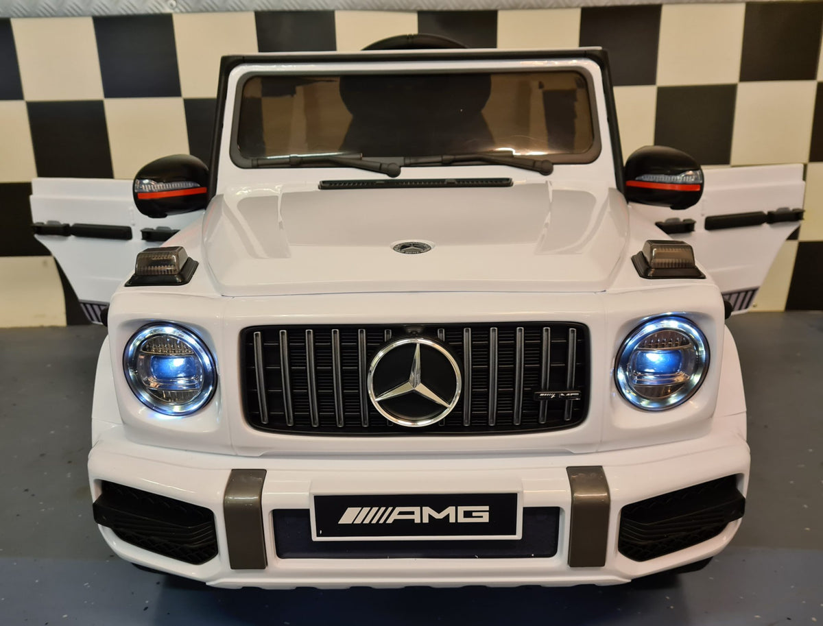 Mercedes G63 4x4 Kids Ride-On – 12V White