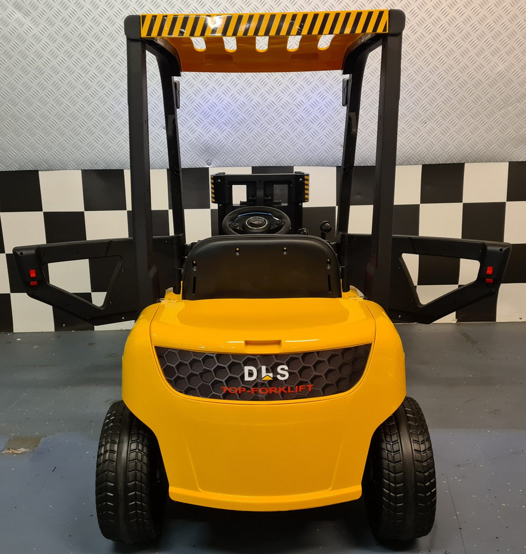 Kids Forklift with Remote Control – 12V Yellow