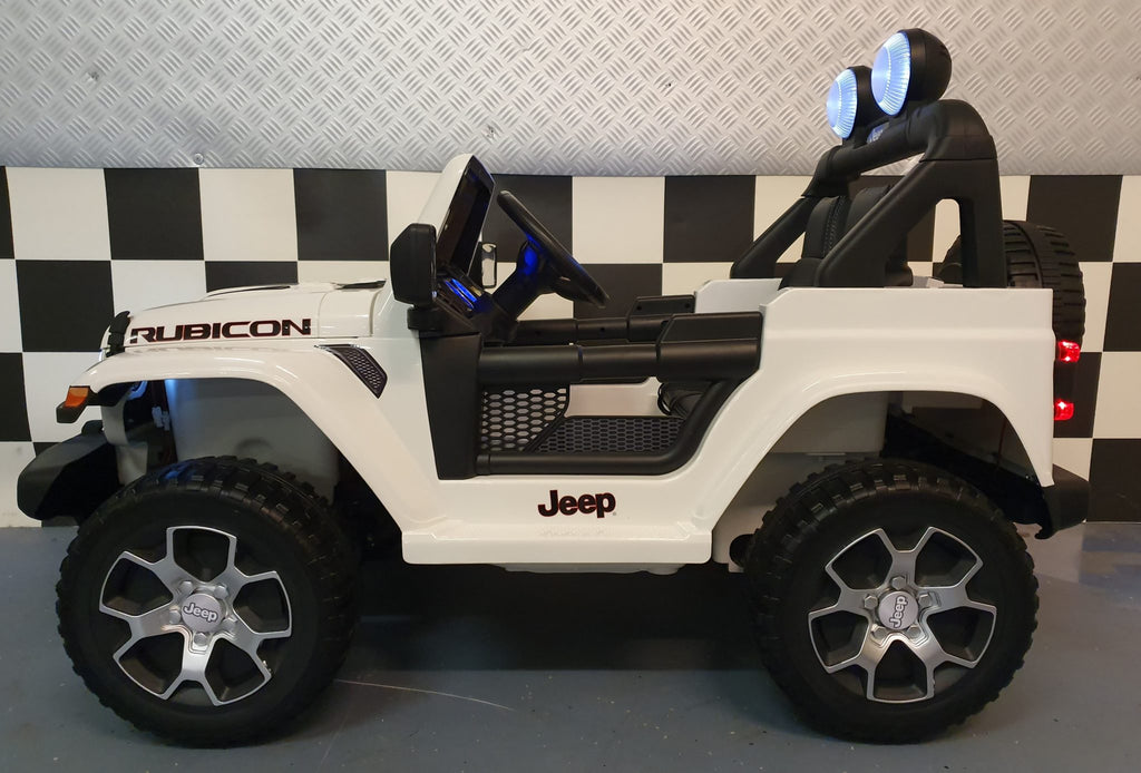 Jeep Wrangler 4x4 Kids Ride-On – 12V White