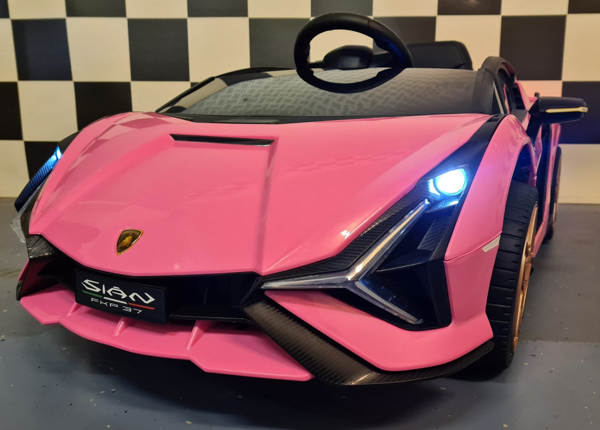 Lamborghini Sian Kids Ride-On – 12V Pink