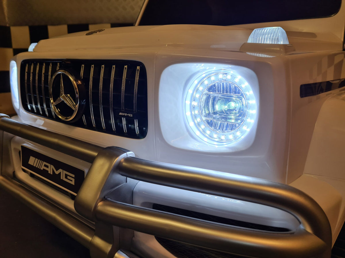 Mercedes G63 2-Seater Kids Ride-On – 24V White