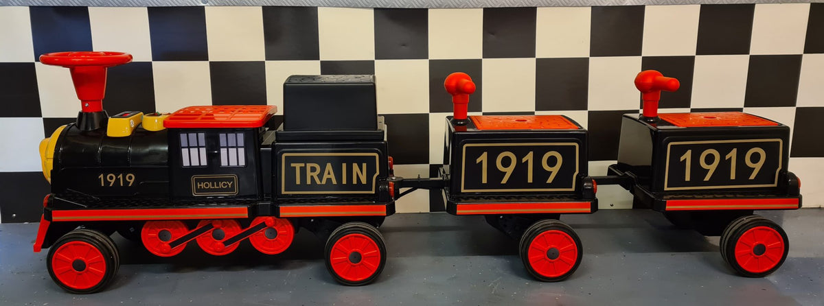 Kids Electric Train with 2 Trailers – 12V