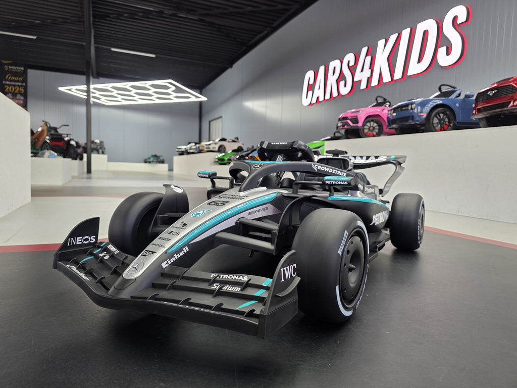 Mercedes Formula 1-inspired kids ride-on car, 12V