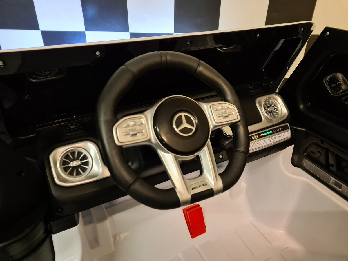 Mercedes G63 2-Seater Kids Ride-On – 24V White