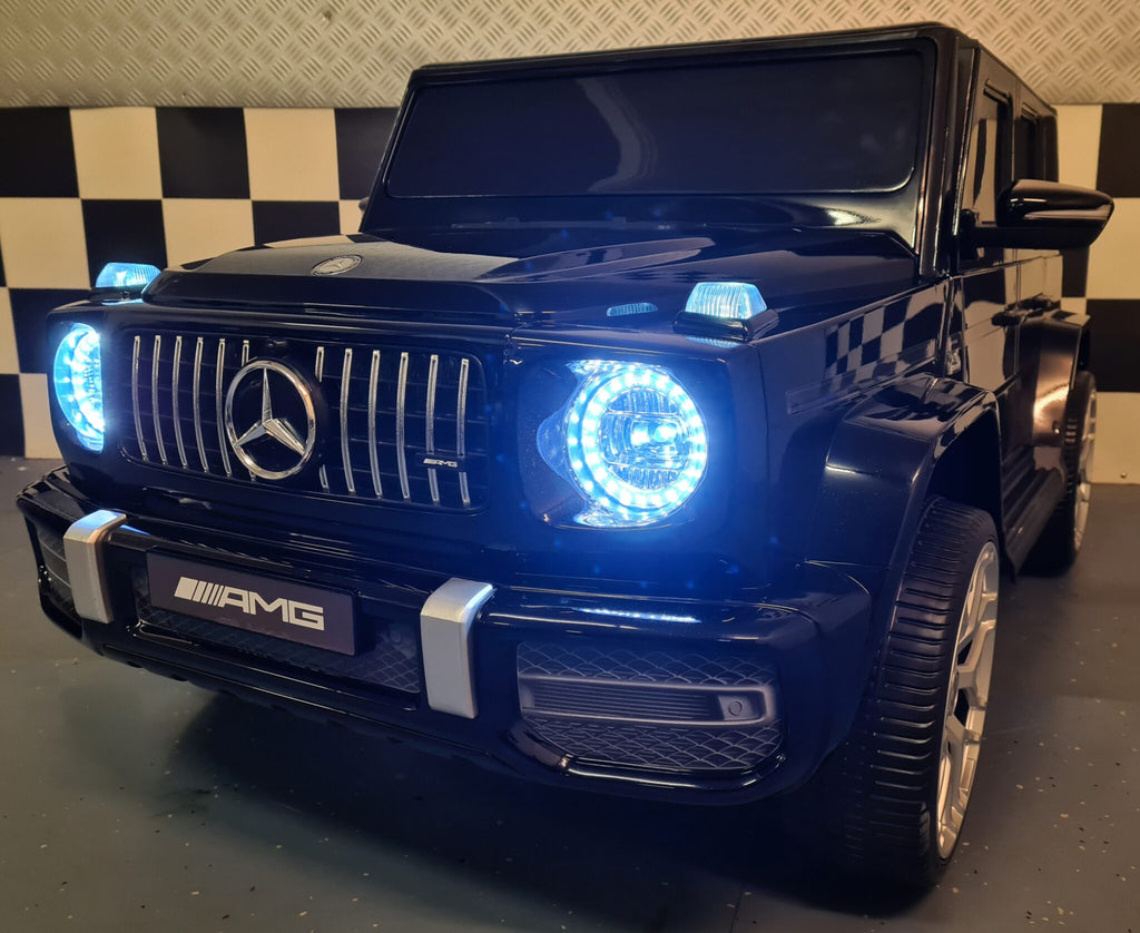 Mercedes G63 2-Seater Kids Ride-On – 24V Metallic Black