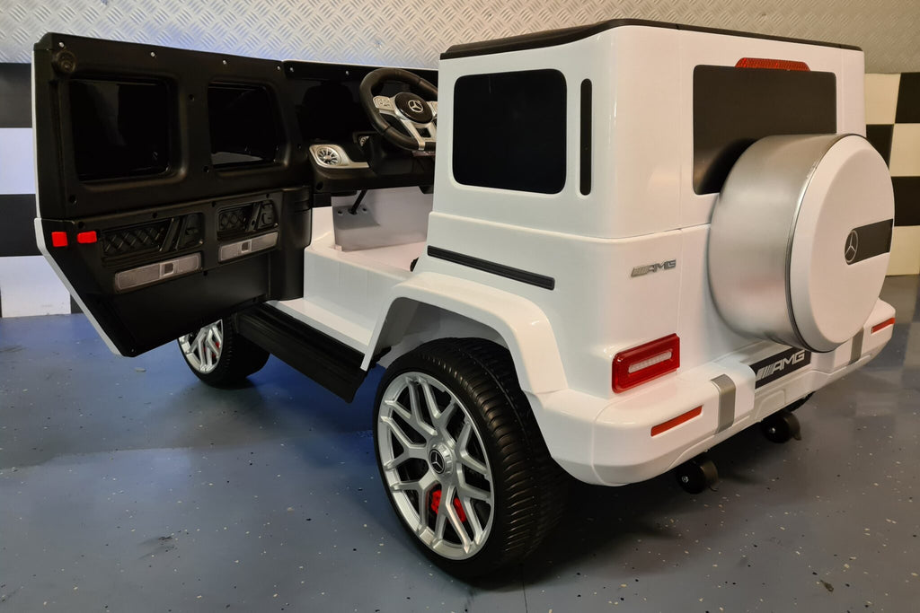 Mercedes G63 2-Seater Kids Ride-On – 24V White