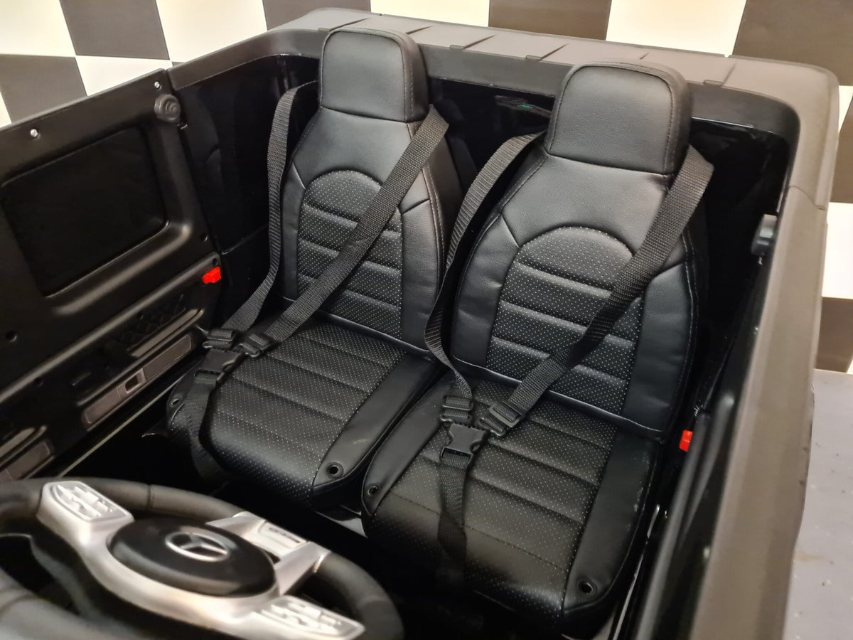 Mercedes G63 2-Seater Kids Ride-On – 24V Metallic Black