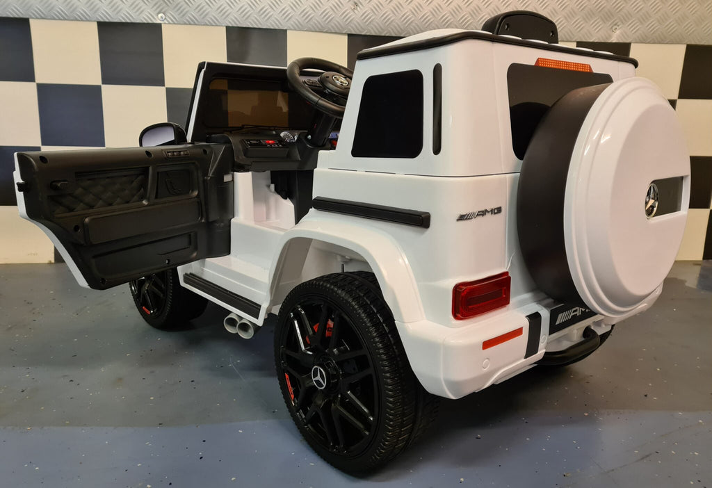 Mercedes G63 4x4 Kids Ride-On – 12V White
