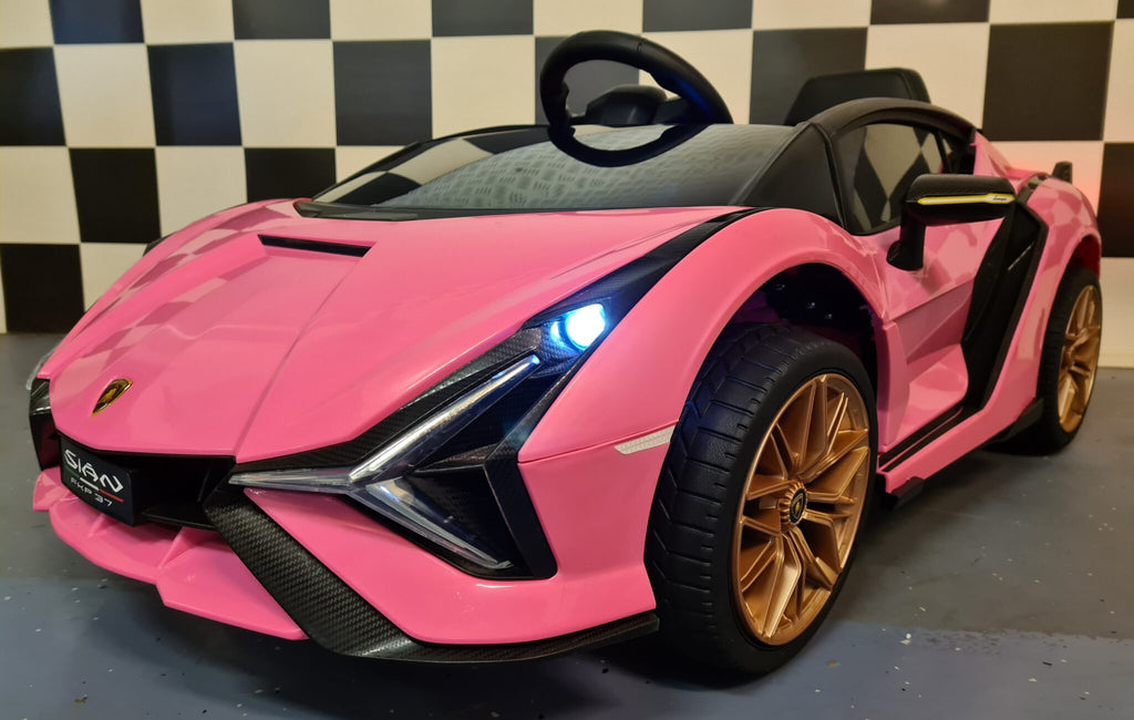 Lamborghini Sian Kids Ride-On – 12V Pink