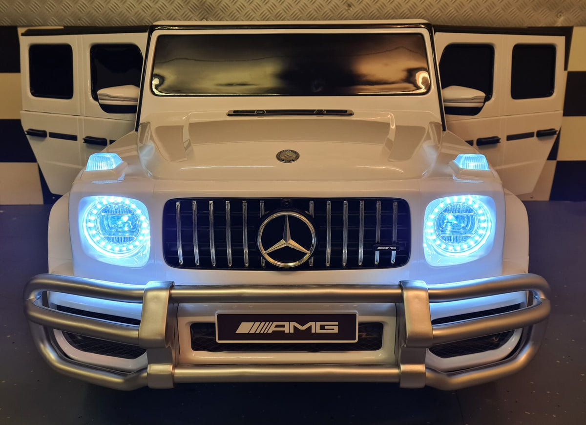 Mercedes G63 2-Seater Kids Ride-On – 24V White