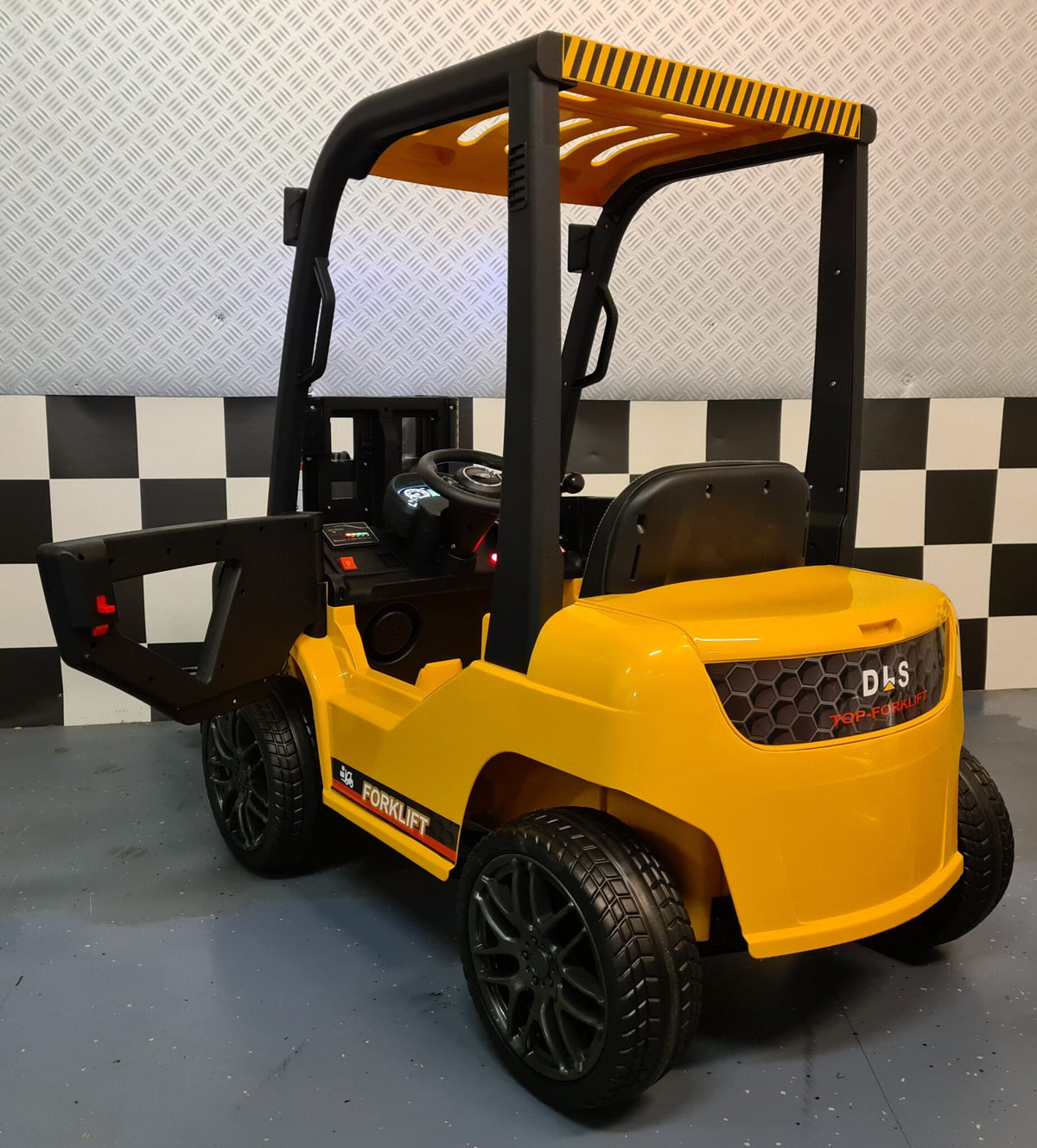 Kids Forklift with Remote Control – 12V Yellow