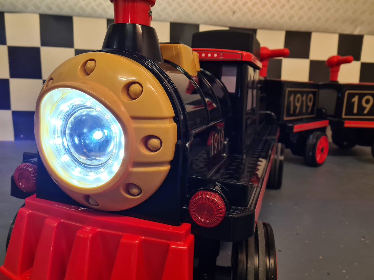 Kids Electric Train with 2 Trailers – 12V