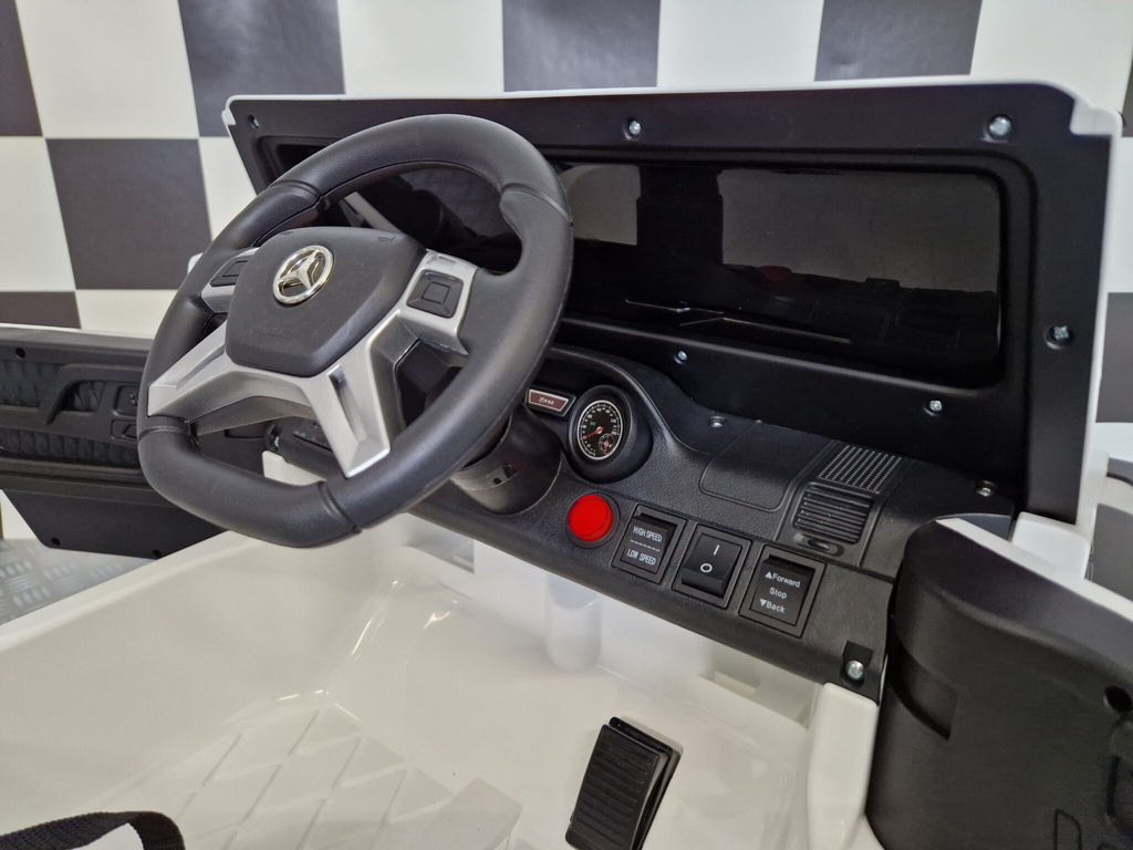 Mercedes G63 6x6 AMG Kids Ride-On – 12V White