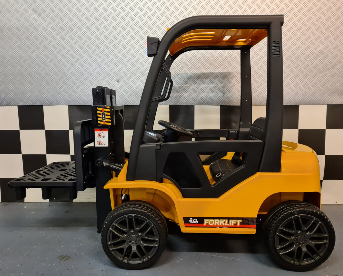 Kids Forklift with Remote Control – 12V Yellow
