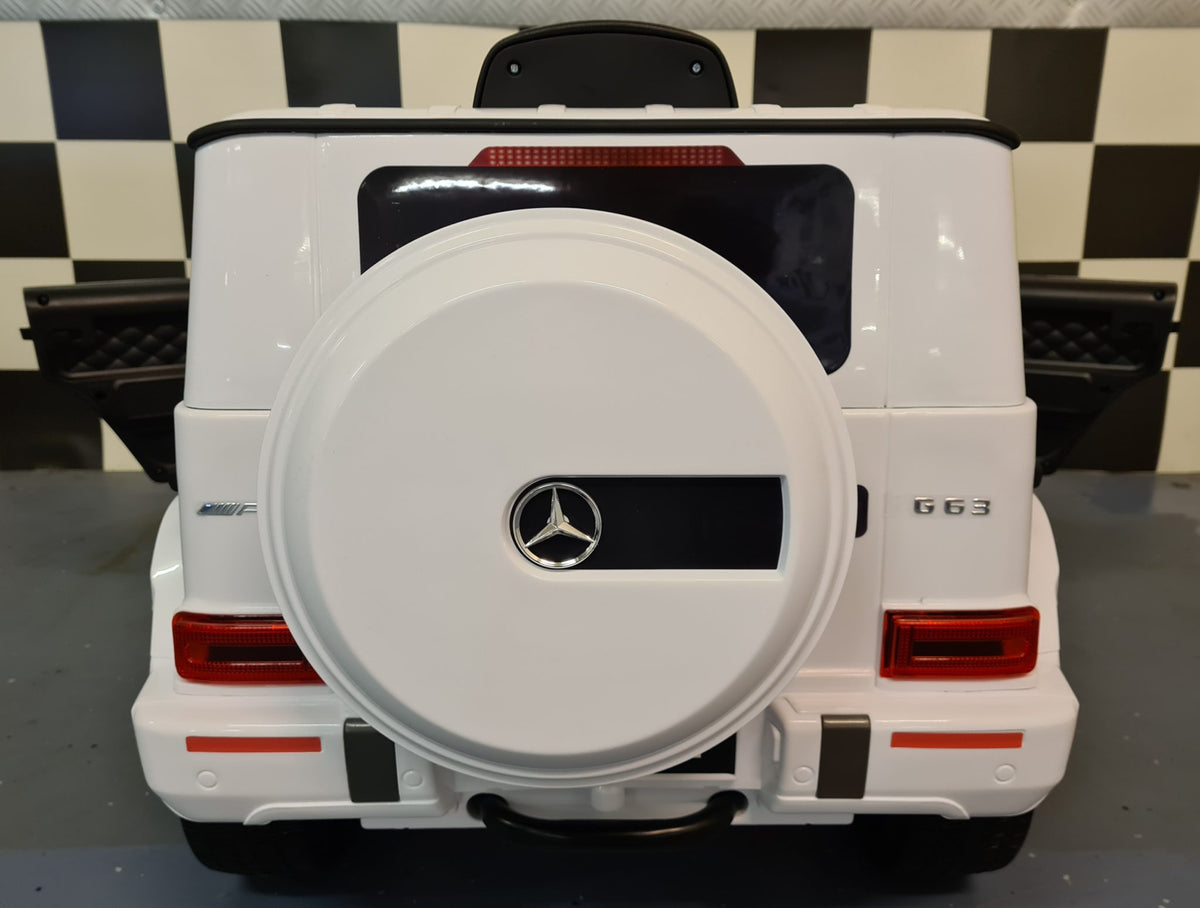 Mercedes G63 4x4 Kids Ride-On – 12V White