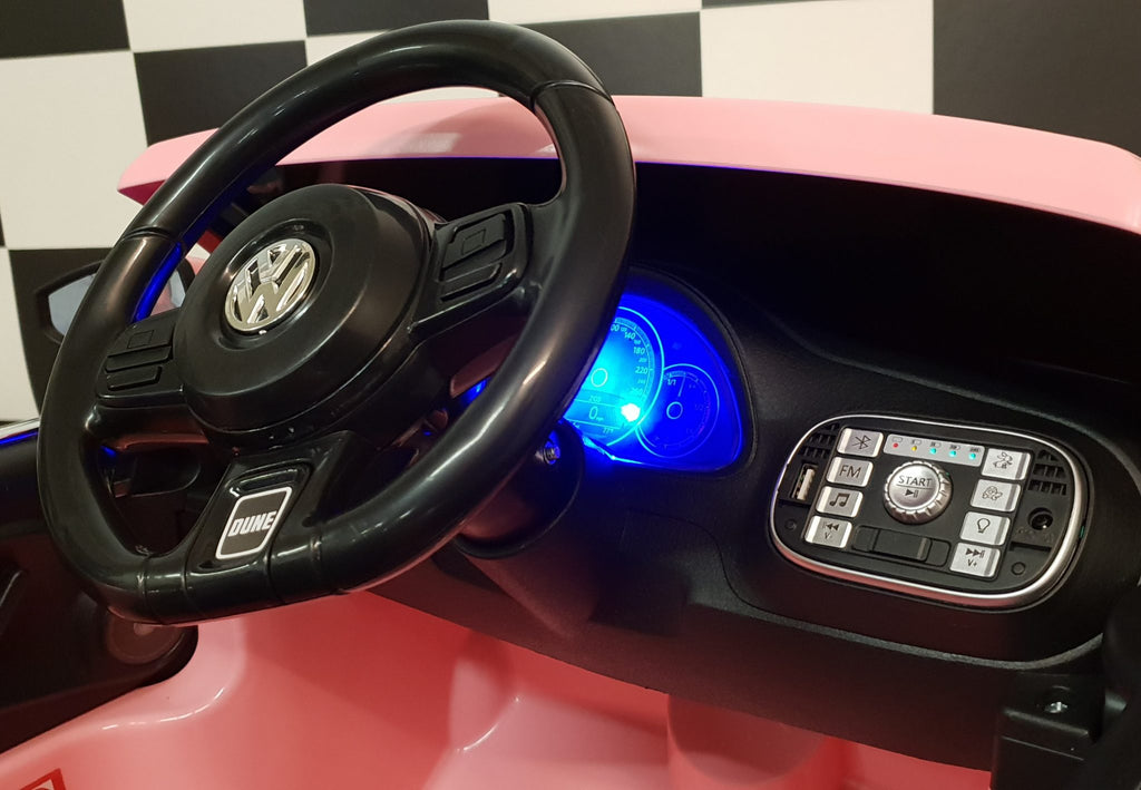 VW Beetle Kids Ride-On – 12V Pink