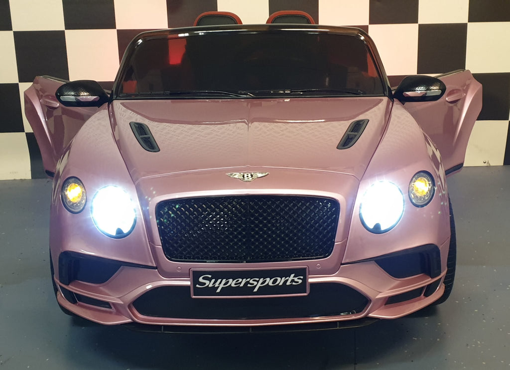 Bentley Continental Kids Ride-On – 12V Metallic Pink