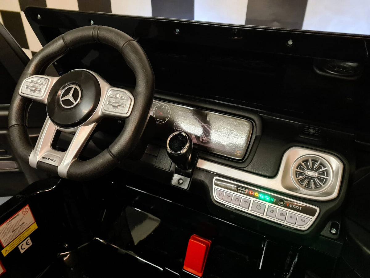 Mercedes G63 2-Seater Kids Ride-On – 24V Metallic Black