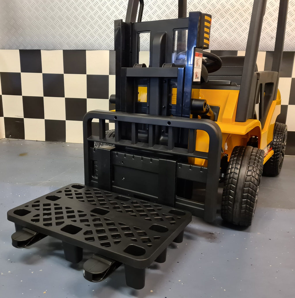 Kids Forklift with Remote Control – 12V Yellow