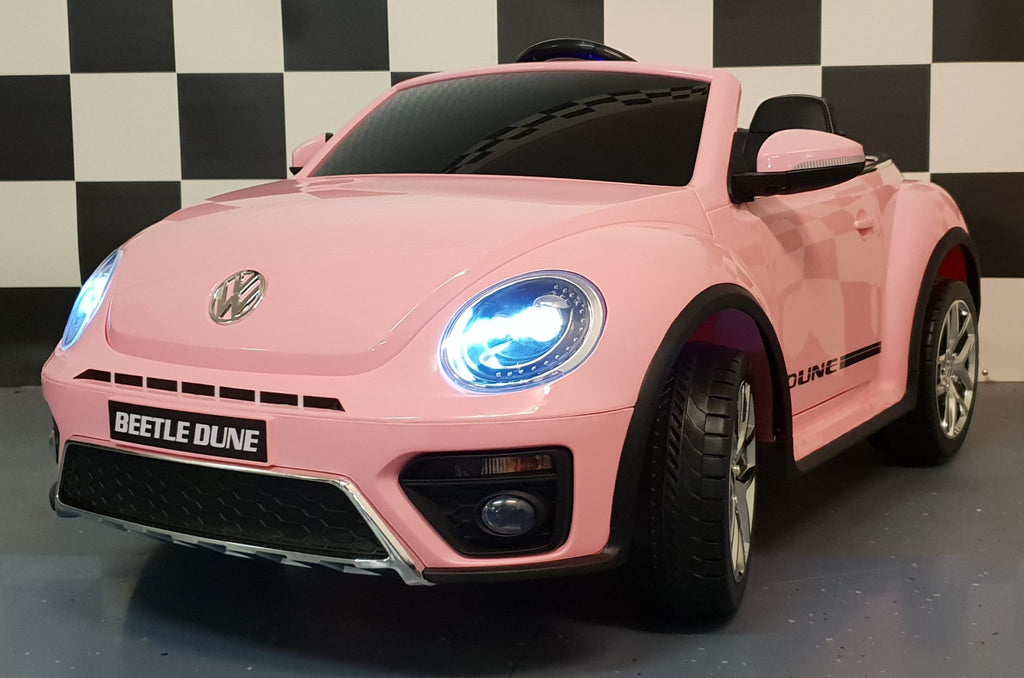 VW Beetle Kids Ride-On – 12V Pink