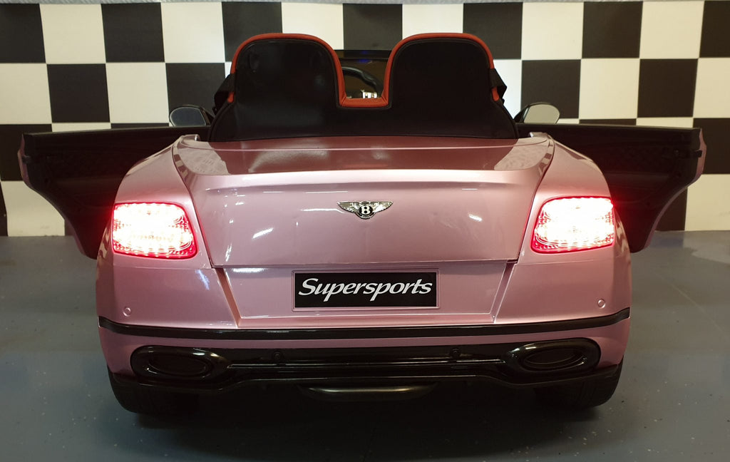 Bentley Continental Kids Ride-On – 12V Metallic Pink