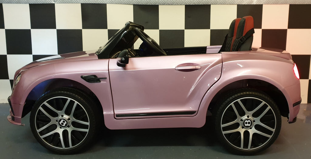 Bentley Continental Kids Ride-On – 12V Metallic Pink
