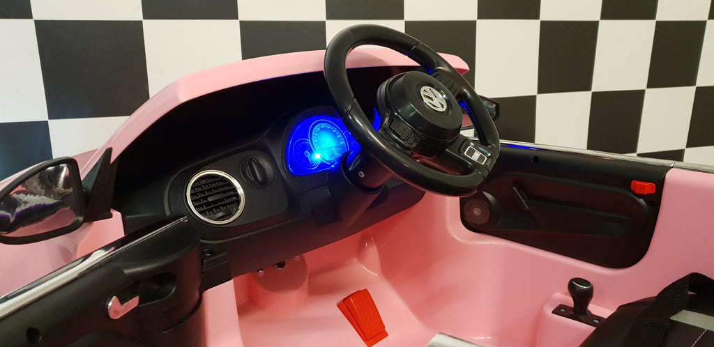 VW Beetle Kids Ride-On – 12V Pink