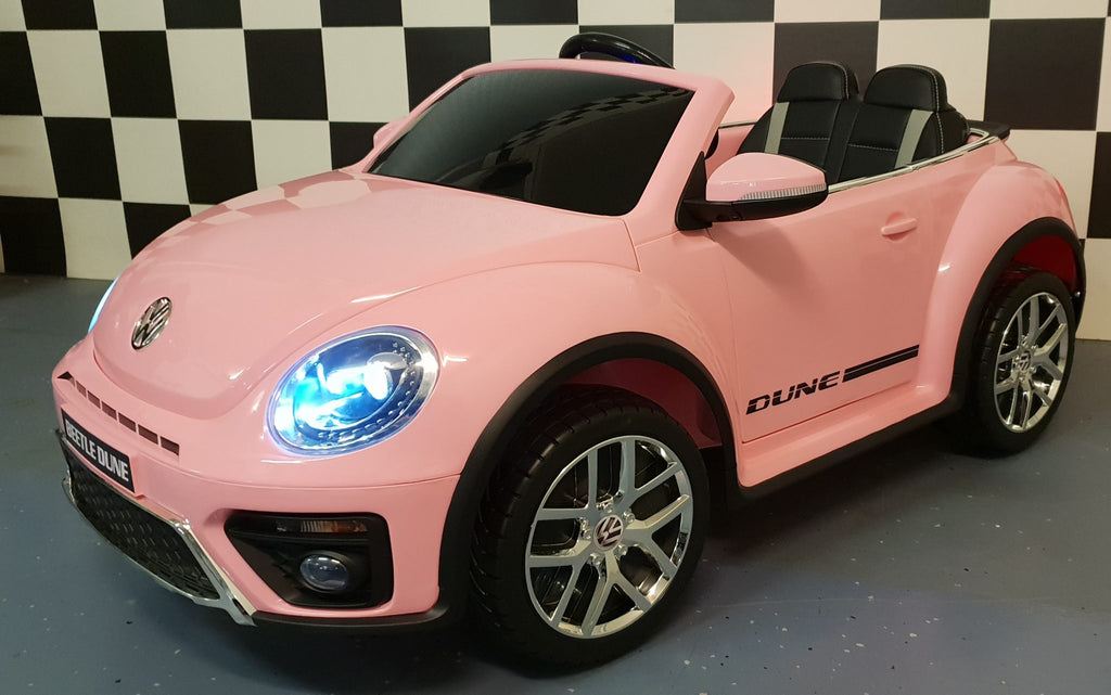 VW Beetle Kids Ride-On – 12V Pink